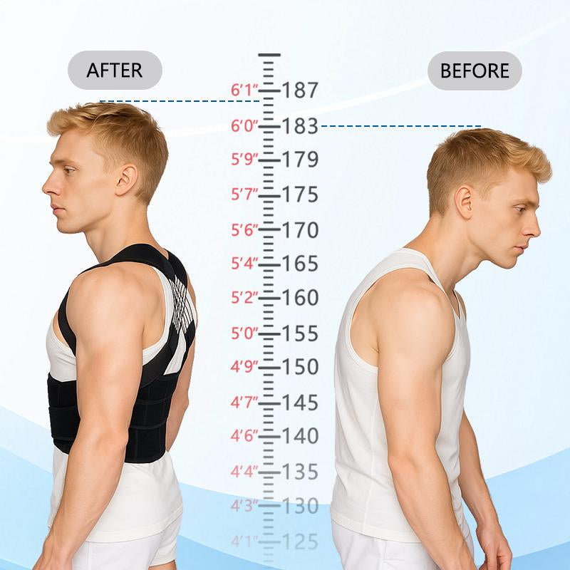 Adjustable Posture Corrector Back Brace Shoulder Straightener with Shoulder Support Relieve Back Neck and Shoulder Pain for Men and Women Shoulder Brace for Back and Spine Alignment