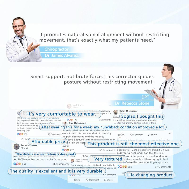 Adjustable Posture Corrector Back Brace Shoulder Straightener with Shoulder Support Relieve Back Neck and Shoulder Pain for Men and Women Shoulder Brace for Back and Spine Alignment