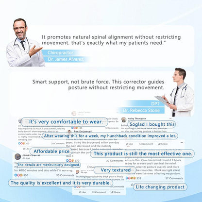 Adjustable Posture Corrector Back Brace Shoulder Straightener with Shoulder Support Relieve Back Neck and Shoulder Pain for Men and Women Shoulder Brace for Back and Spine Alignment
