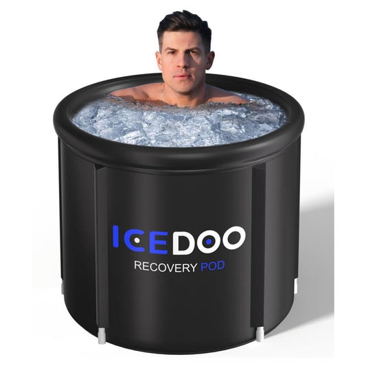 119 Gal Large Ice Bathtub for Athletes, Ice Bathtub Portable Ice Plunge Tub,Multiple Layered Inflatable for Cold Water Therapy Training